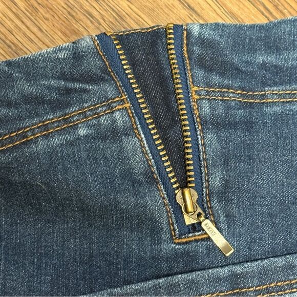 NWT Cenia Medium Wash Blue Jeans with Leopard Print and Bling Side Trim Size 16W - Picture 13 of 14